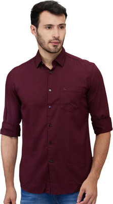 PARX Men Printed Casual Red Shirt
