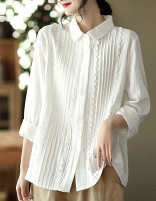 Anabiya Rich Collection Women Solid Formal White Shirt