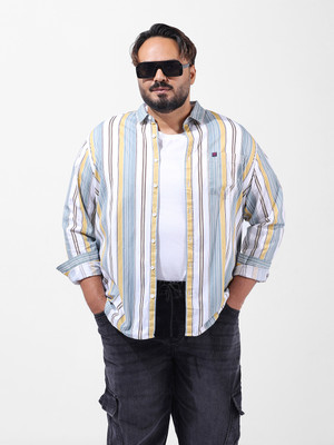 Hardsoda Men Striped Casual Multicolor Shirt