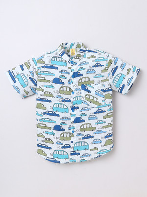 Aww Hunnie Boys Solid Casual Multicolor Shirt