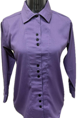 RS FASHION Women Solid Casual Purple Shirt