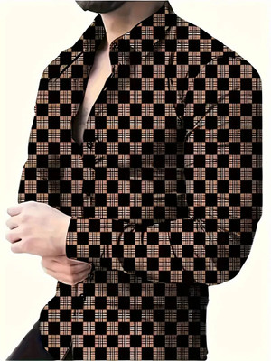 Shimak International Men Geometric Print Casual Multicolor Shirt