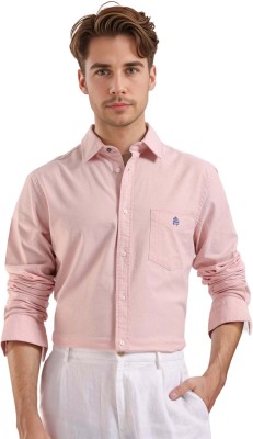 RARE RABBIT Men Solid Formal Pink Shirt