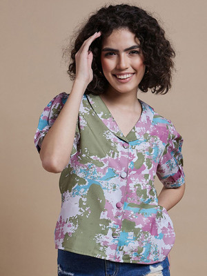 CORSICA Women Printed Casual Multicolor Shirt