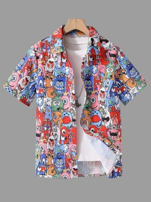 Prachi Creation Boys Printed Casual Multicolor Shirt
