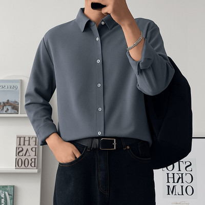 Asta Moda Men Solid Casual Grey Shirt