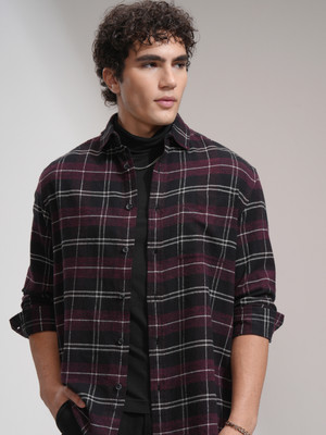 HIGHLANDER Men Checkered Casual Multicolor Shirt