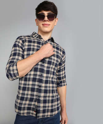 METRONAUT Men Checkered Casual Multicolor Shirt