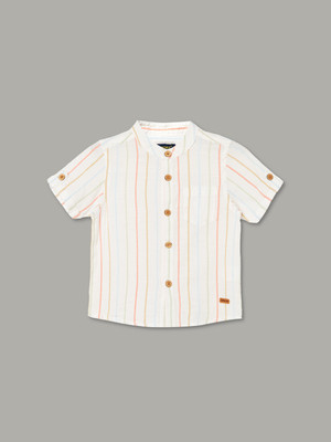 Juniors by Lifestyle Baby Boys Solid Casual White Shirt
