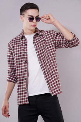 BNS Men Checkered Casual Multicolor Shirt