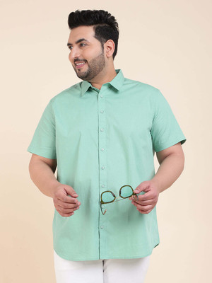 Sztori Men Solid Casual Light Green Shirt