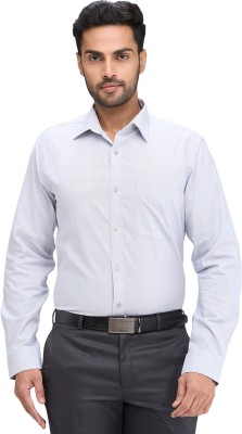 Raymond Men Self Design Formal Grey Shirt