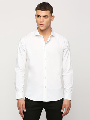 Pepe Jeans Men Solid Casual White Shirt