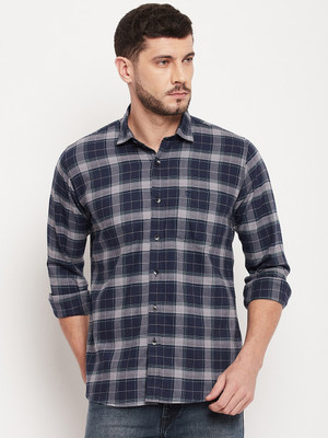DUKE Men Checkered Casual Multicolor, Blue Shirt