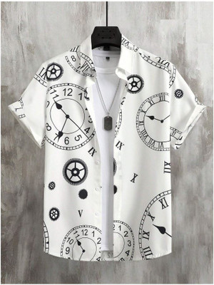 Solbiza Men Self Design Casual Multicolor Shirt