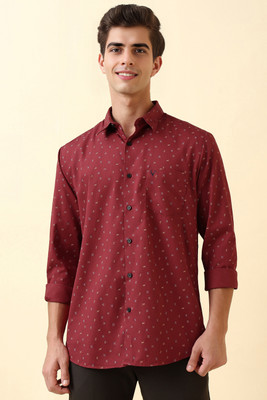 Allen Solly Men Printed Casual Red Shirt