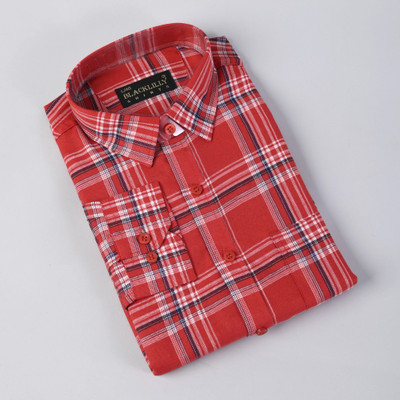 CottonMS Men Checkered Casual Red, Pink, Multicolor Shirt