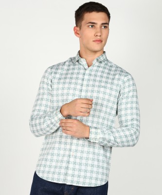 KILLER Men Printed Casual Green Shirt