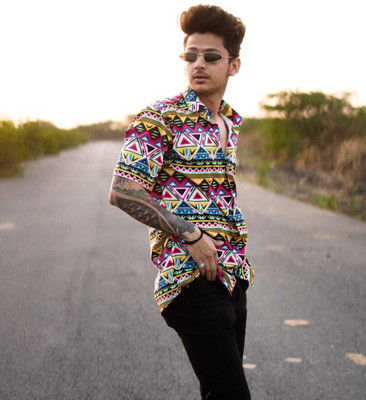 STOVESSY Men Printed Casual Multicolor Shirt
