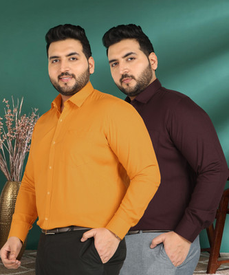 METRONAUT PLUS Men Solid Formal Multicolor Shirt(Pack of 2)