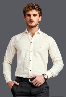 SILVERBLOOM Men Solid Formal White Shirt