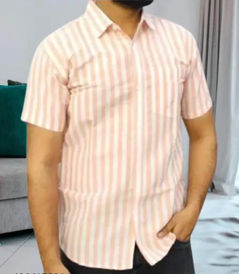 body spaa Men Striped Casual Multicolor Shirt