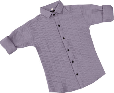 Lolark Boys Self Design Festive Multicolor Shirt