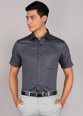 LOUIS PHILIPPE Men Printed Formal Green Shirt