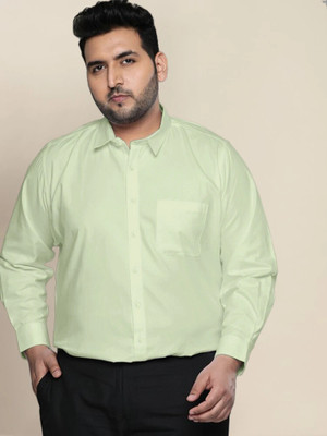 METRONAUT PLUS Men Solid Formal Green Shirt