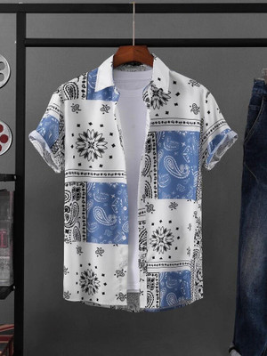 Men Geometric Print Casual Multicolor Shirt
