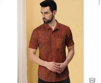 Suhana collection Men Solid Casual Yellow Shirt