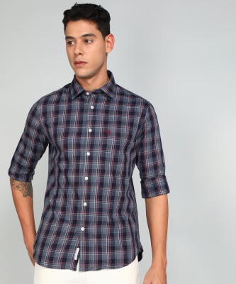 U.S. POLO ASSN. Men Checkered Casual Multicolor Shirt