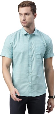 Chennis Men Solid Casual Blue Shirt