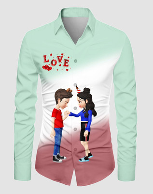 KAPURIYA FAB Men Printed Casual Multicolor Shirt