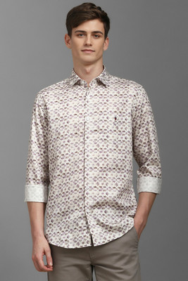 LOUIS PHILIPPE Men Printed Casual White Shirt