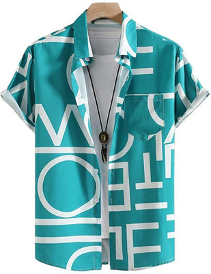 DHAMELIYA ENTERPRISE Women Printed Casual Light Blue Shirt
