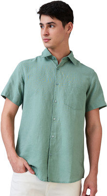 Spykar Men Solid Casual Green Shirt