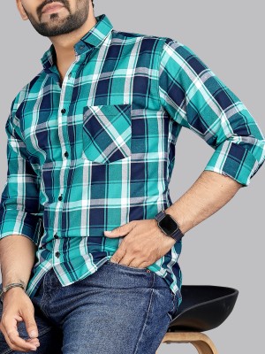 METRONAUT Men Checkered Casual Multicolor Shirt