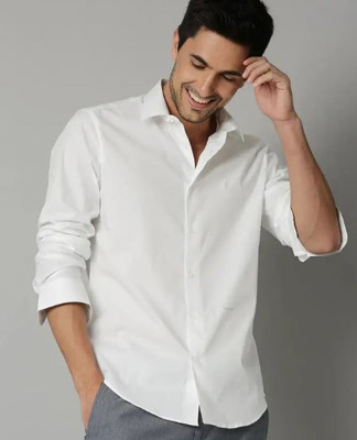 SG GOLDTOUCH Men Solid Casual White Shirt
