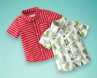 Sparrow ENTERPRISE Boys Printed, Striped Casual Multicolor Shirt