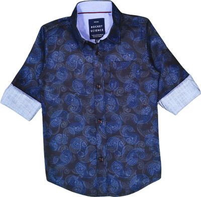ROCKET SCIENCE Boys Printed Casual Multicolor Shirt