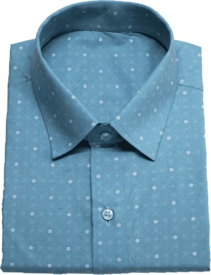 artdev Men Printed Casual Grey, Light Blue, Black Shirt