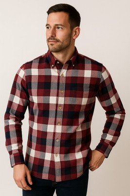 Truehind Men Checkered Casual Multicolor Shirt