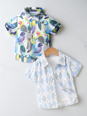 Sparrow ENTERPRISE Boys Printed Casual Multicolor Shirt(Pack of 2)