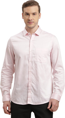 TURTLE Men Solid Formal Pink Shirt