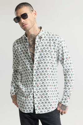 Snitch Men Printed Casual Multicolor Shirt