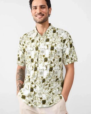 Manamrut Men Printed Casual Multicolor Shirt