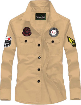 GreenFlair Men Solid Casual Multicolor Shirt