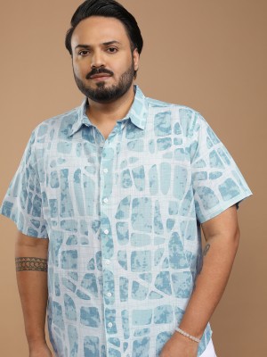 Guptaji Clothing Men Printed Formal Blue, White Shirt