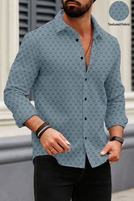Solbiza Men Self Design Casual Multicolor Shirt